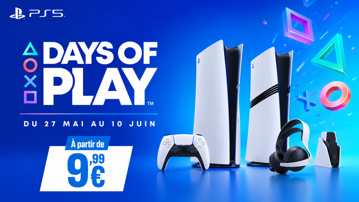 100€ de remise sur la PS5 : les Days of Play chez Cdiscount, c'est maintenant et jusqu'au 10 juin