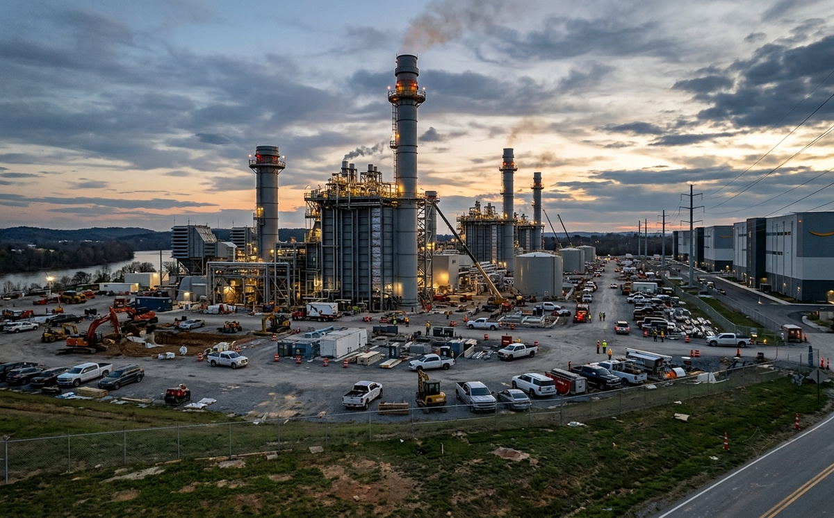 Amazon installe une centrale à gaz de 7,65 gigawatts pour ses data centers