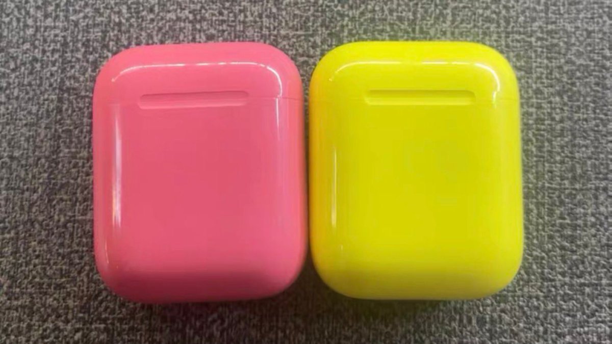 Apple a essayé de produire des Airpods colorés, spoiler : c'est moche