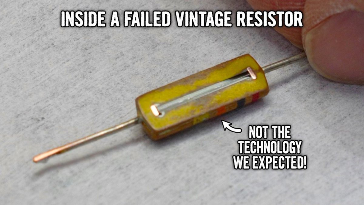 Autopsie d'une résistance carbone vintage