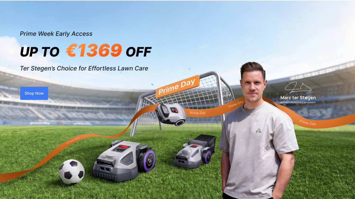 Avec ANTHBOT et les offres Prime Day, offrez à votre jardin une pelouse digne des plus grands stades
