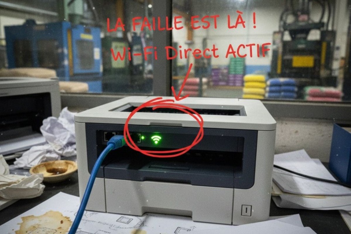 Imprimante piratée : 12 Go de données volés, une faille Wi-Fi Direct