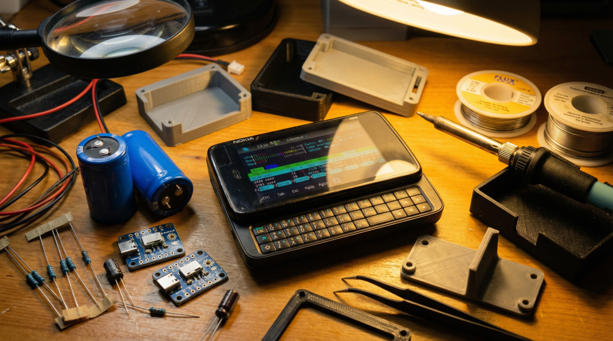 Ce gars a ressuscité un Nokia N900 avec des supercondensateurs