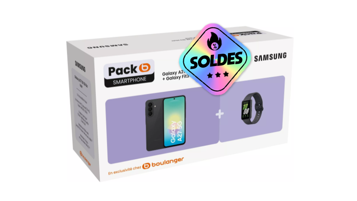 Ce pack Samsung avec Galaxy A27 + Galaxy Fit 3 est soldé à -120 € : un smartphone et un bracelet au top
