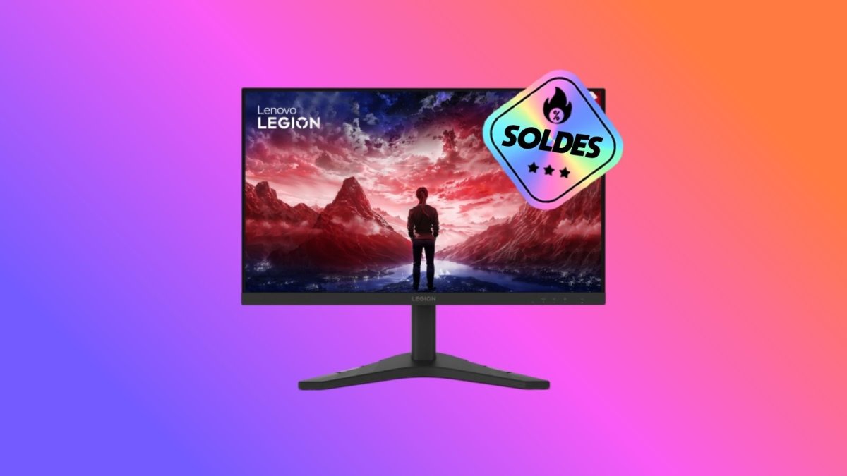 Cet écran Lenovo Legion de 24" à 144 Hz et 1 ms soldé à moins de 80 € coche toutes les cases du gamer