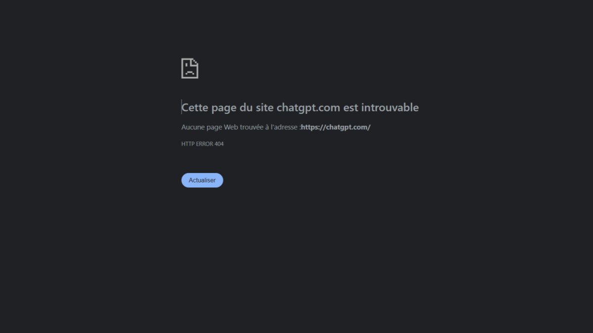 ChatGPT connaît une panne sévère ce jeudi après-midi, voici ce qui se passe