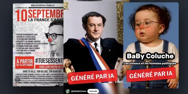 Coluche, ressuscité par l’IA, figure phare du mouvement Bloquons tout