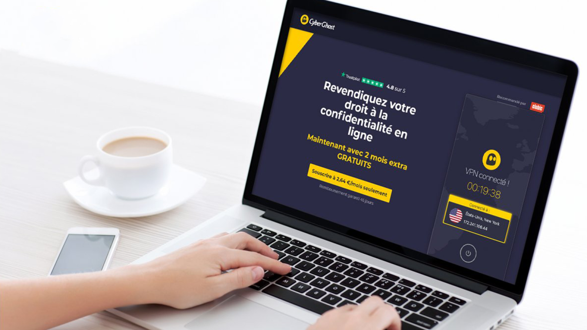 CyberGhost à 1,99 € par mois : le VPN n°1 chute au prix d’un café