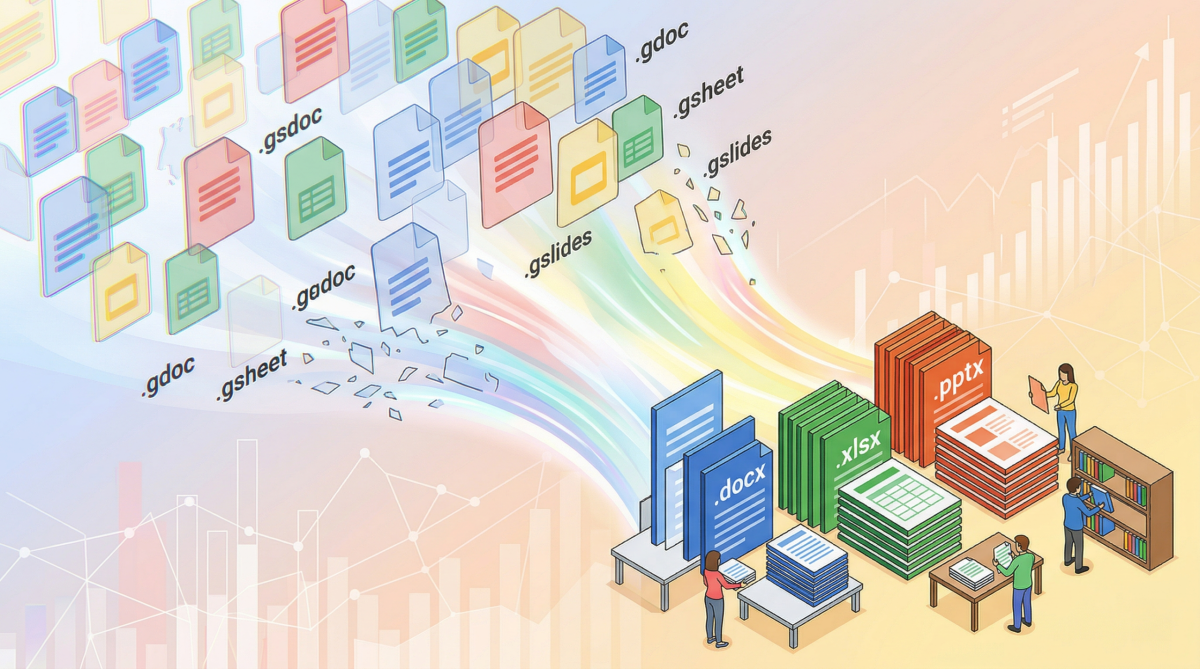 Dégooglisation - Vos Google Docs ne sont pas de vrais fichiers
