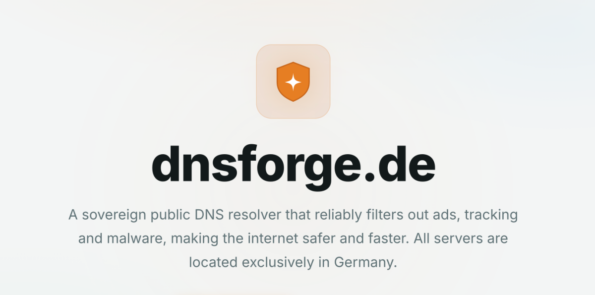 DNSforge - Le DNS qui coupe la pub et le tracking