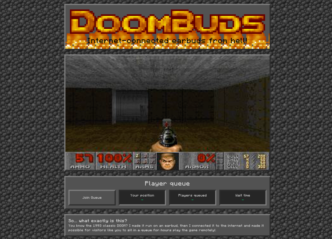 DoomBuds - DOOM tourne maintenant sur des écouteurs (oui vraiment)