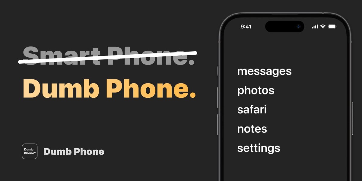 Dumb Phone - Transformez votre iPhone en téléphone minimaliste