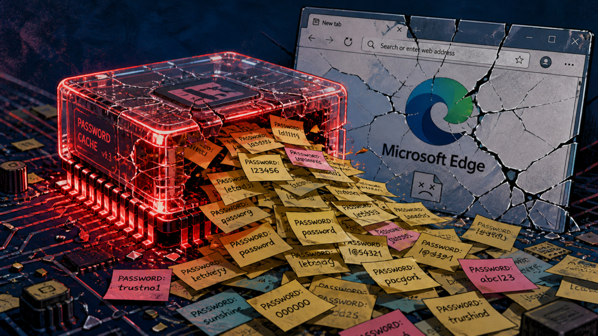 Edge - Les mots de passe en clair en mémoire, by design