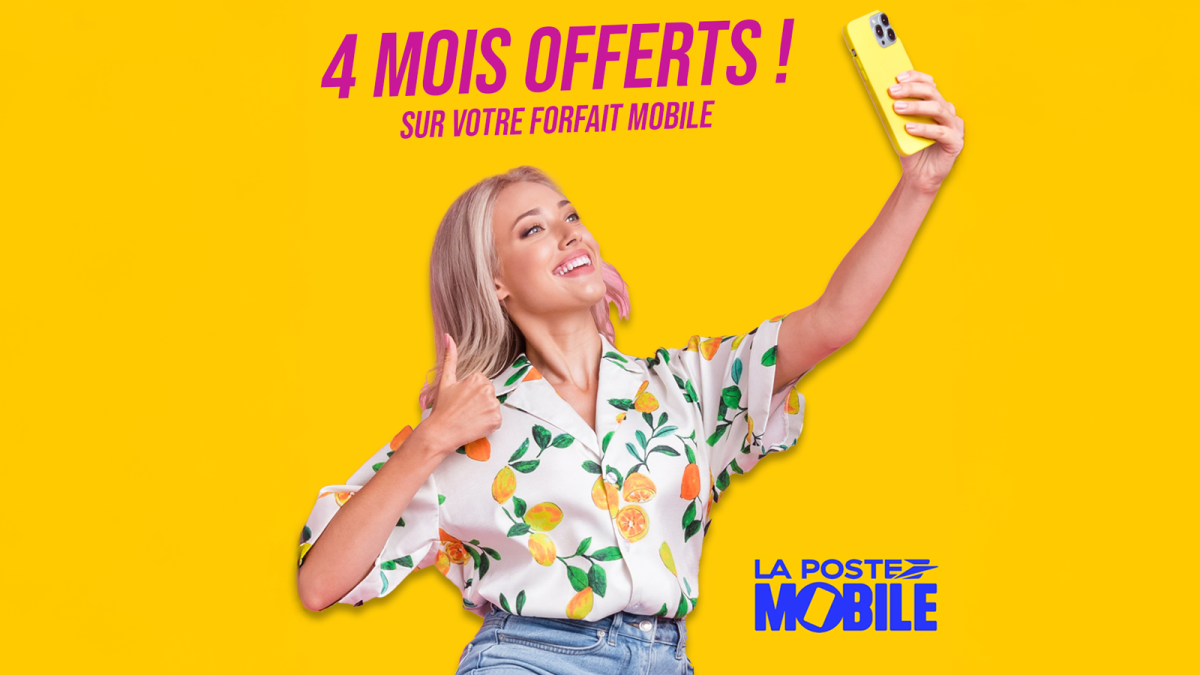 Forfait mobile 130 Go 5G gratuit pendant 4 mois chez La Poste Mobile : le bon plan de la rentrée