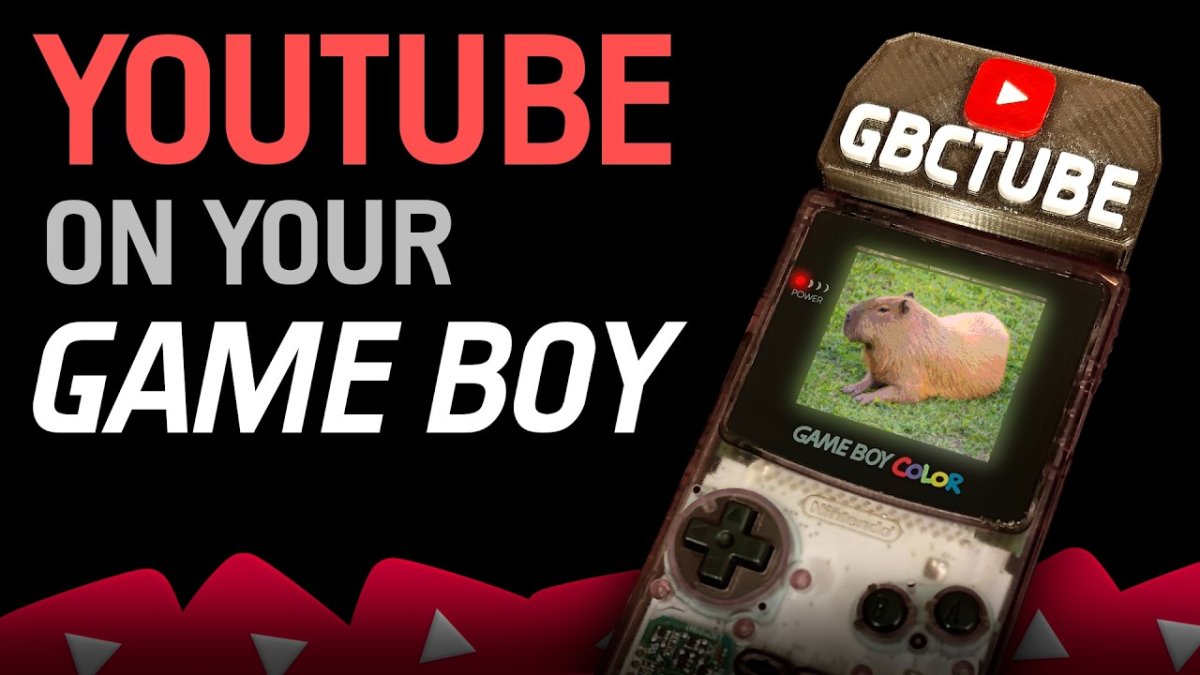 GBCYouTube - YouTube en direct sur une Game Boy Color