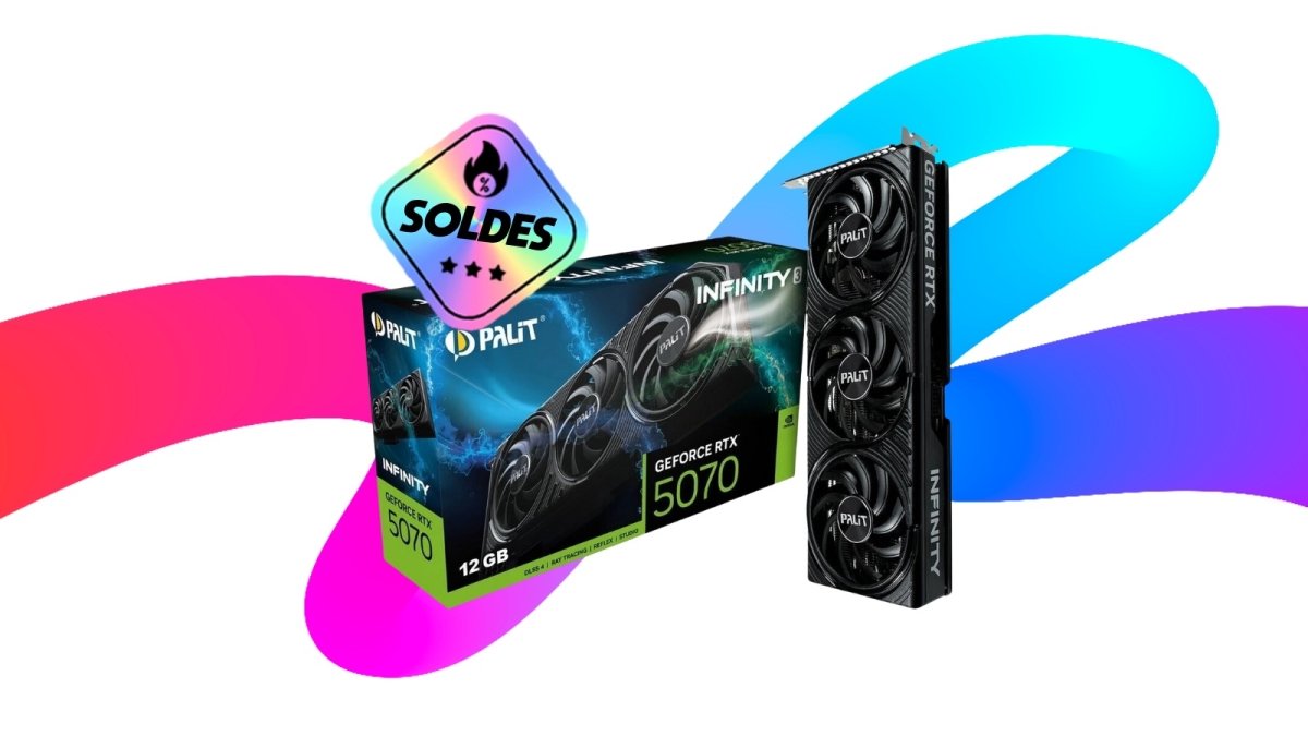 Grâce aux soldes, cette RTX 5070 avec 12 Go GDDR7 passe sous les 600€