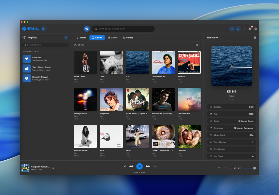 HiFidelity - Le lecteur audio macOS pour ceux qui en ont marre de Spotify