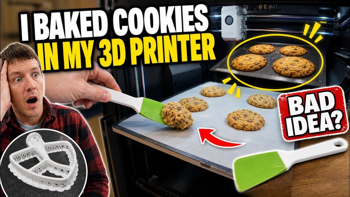 Il cuit des cookies avec son imprimante 3D