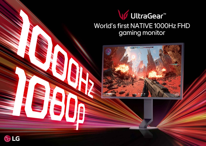 Ils l’ont fait : LG présente le premier écran gaming 1000 Hz natifs