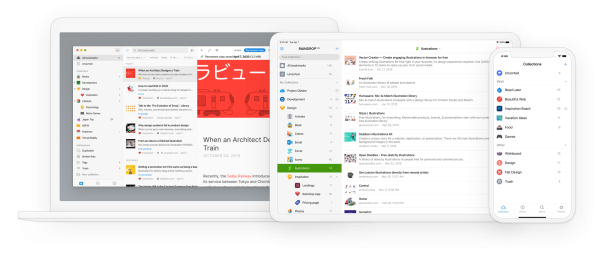 Raindrop.io : l’alternative gratuite à Pocket pour vos marque-pages