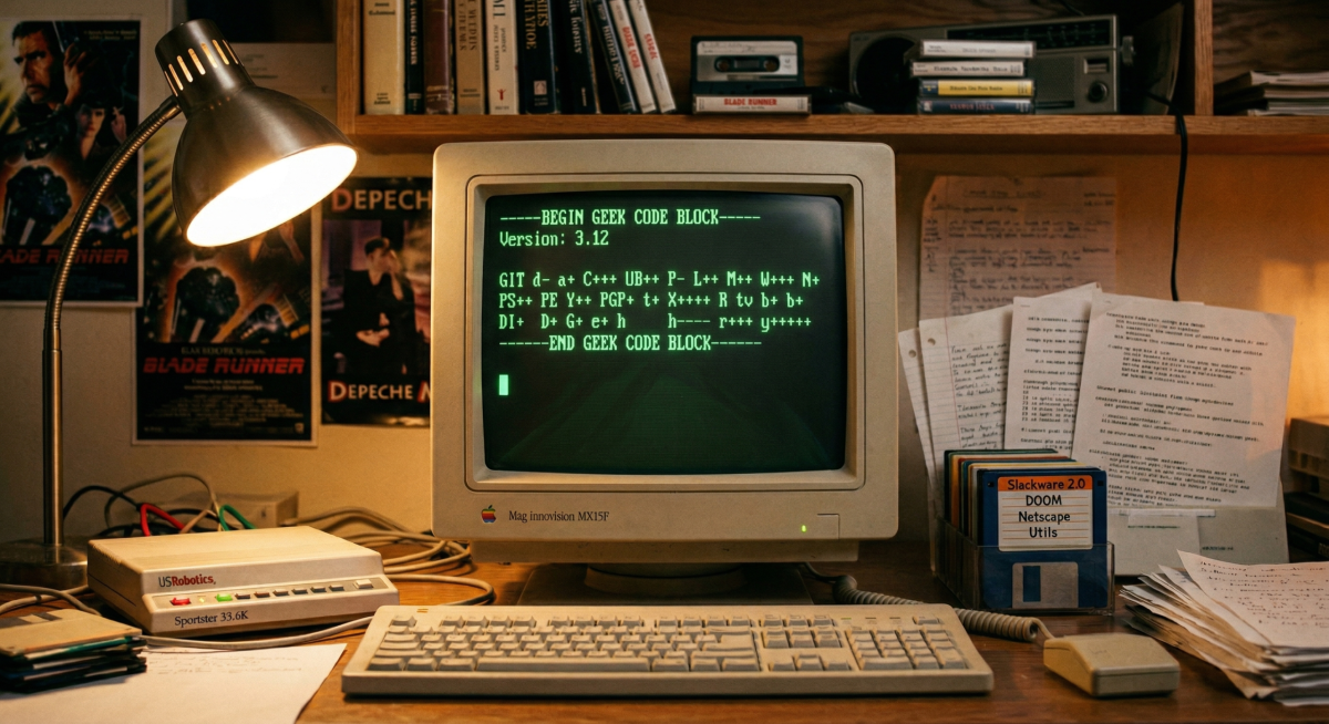 Le Geek Code - L'ancêtre des bios Instagram (en ASCII)