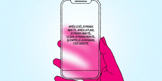 « Le matin, je regarde mes messages. Après le déj, je prends mon tél. Le soir, je prends mon tél. C’est addictif » : dans le téléphone d’Alma, 13 ans