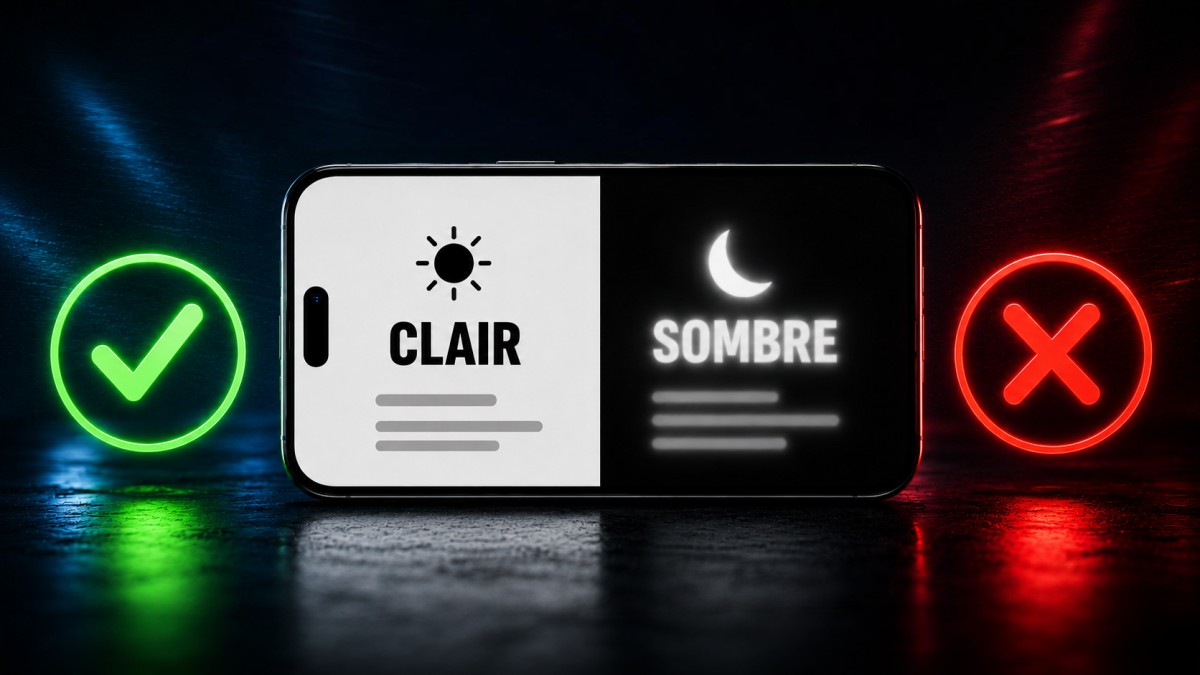 Mode sombre : mythe ou réalité pour batterie et yeux ?