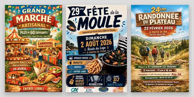 Les affichettes conçues par l’IA : « Oui, c’est moche, mais ça fait le taf »