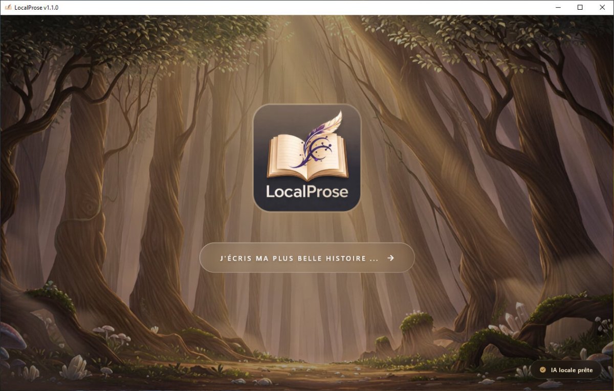LocalProse - L'atelier d'écriture boosté à l'IA locale