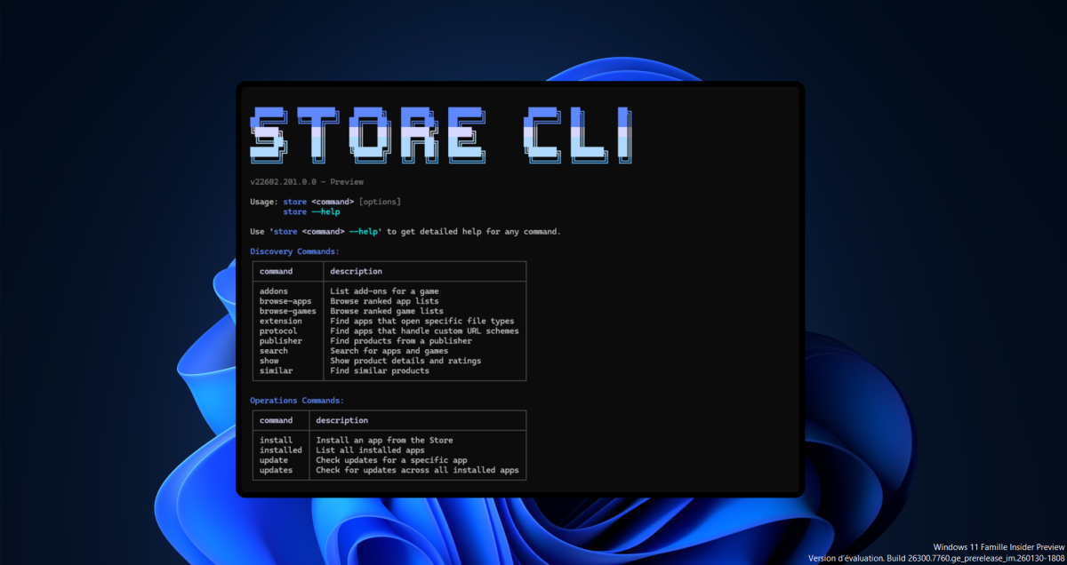 Microsoft vous permet d'installer les apps de son store... en ligne de commande