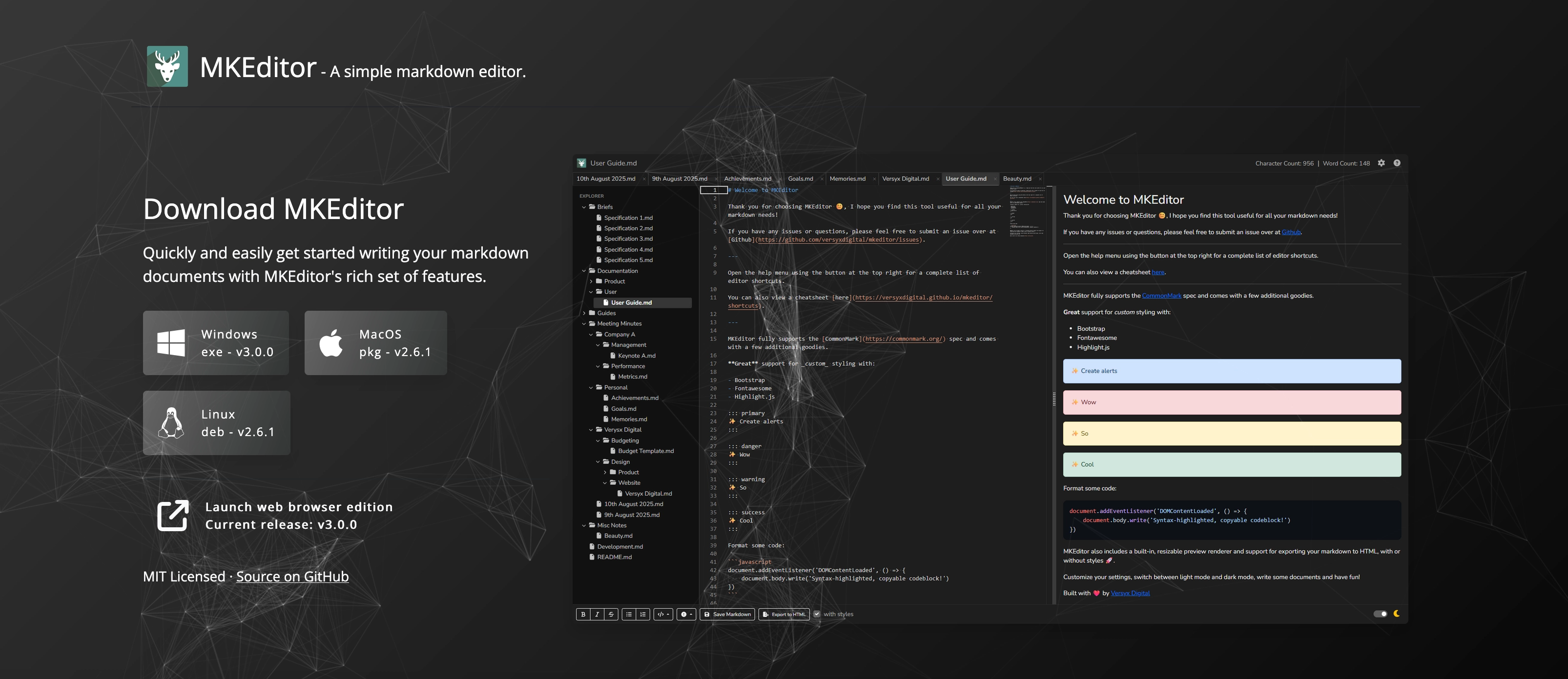 MkEditor - L'éditeur Markdown que personne n'attendait
