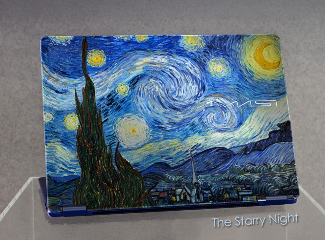 MSI a réitéré avec le plus bel ultraportable du Computex... cette fois à la sauce Van Gogh