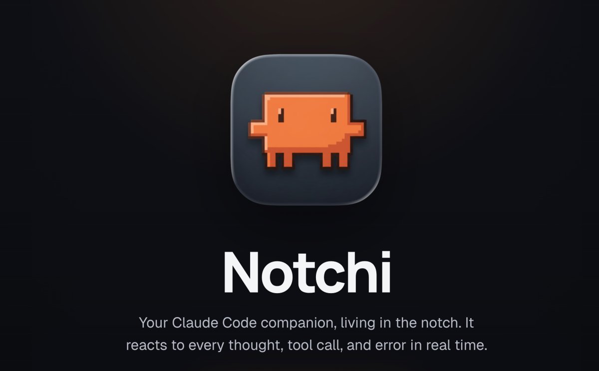 Notchi : l'encoche MacBook devient un atout productivité