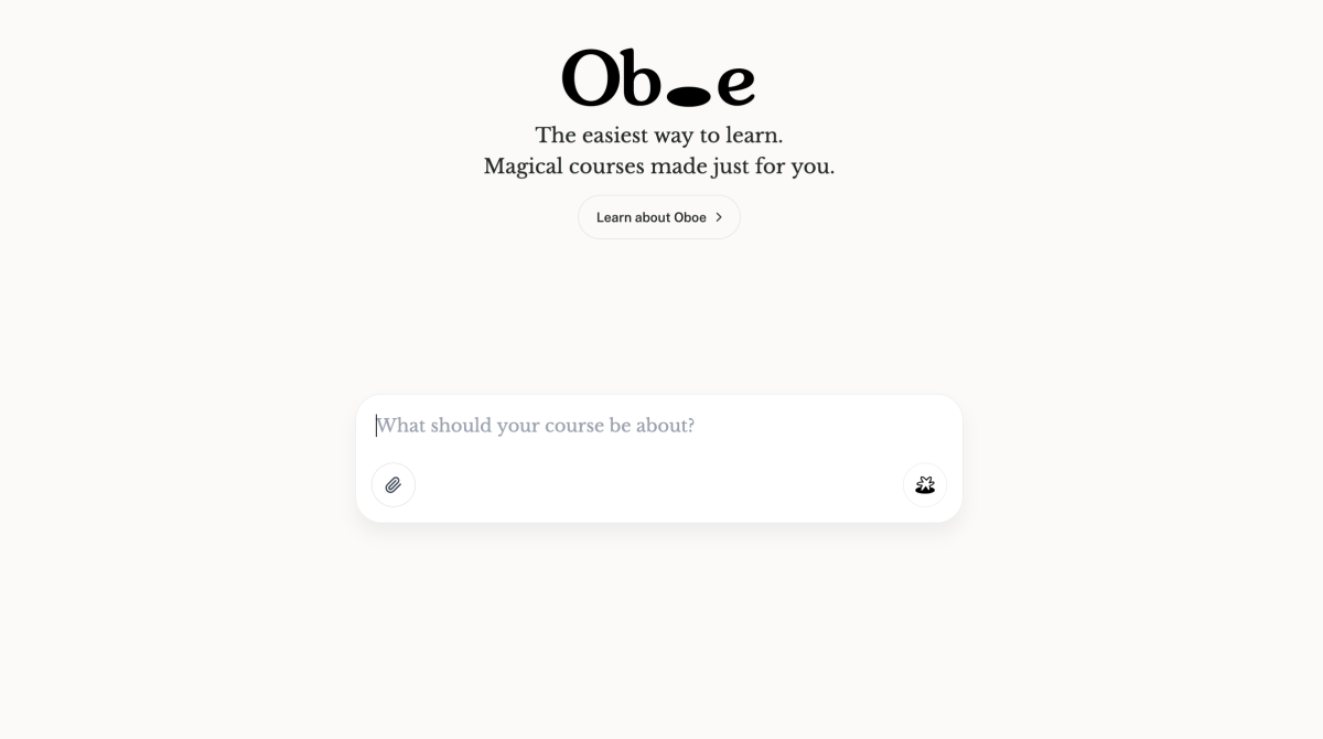 Oboe - Une plateforme d'apprentissage par IA qui vous génère un cours en quelques secondes