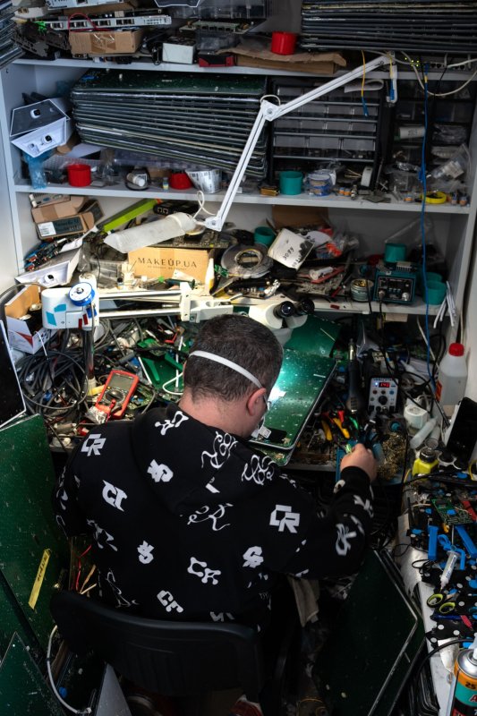 On the ground in Ukraine’s largest Starlink repair shop