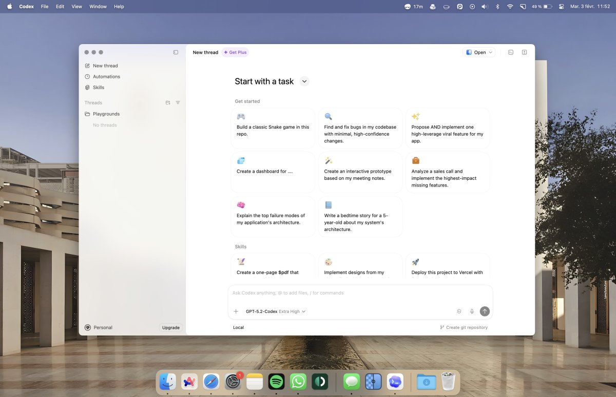 OpenAI Codex : l'IA qui code débarque sur votre Mac