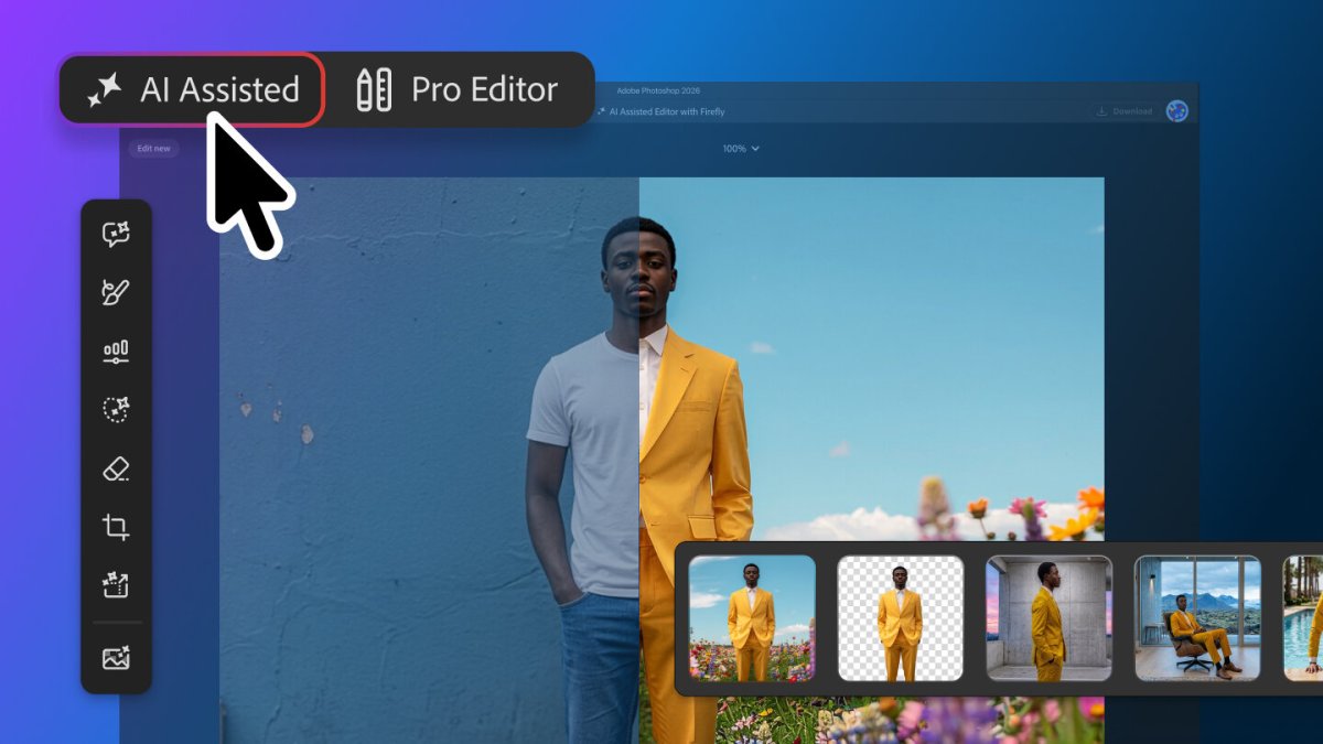 Photoshop casse ses codes : une seconde interface 100% pensée pour l'IA fait son apparition