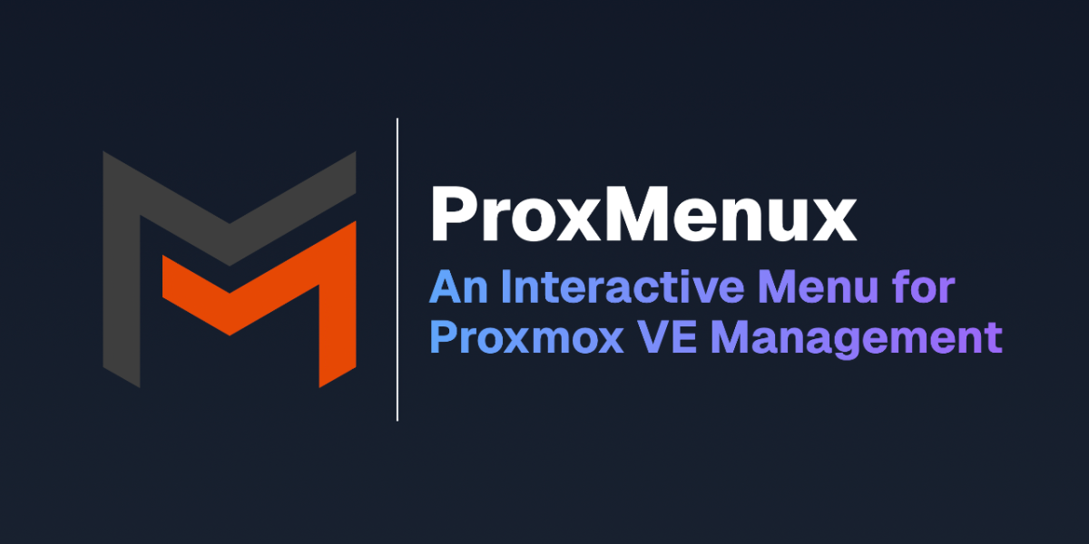 ProxMenux - Fini les 45 commandes pour gérer votre Proxmox