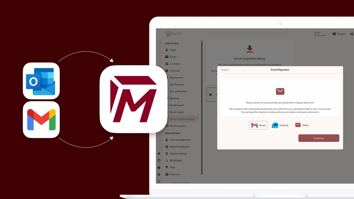 Migration email : l’outil qui fait quitter Gmail facilement