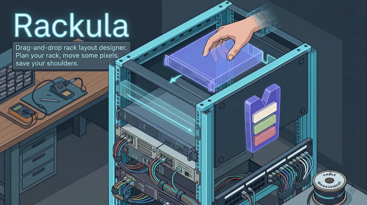 Rackula - Le designer de rack serveur open source pour homelab
