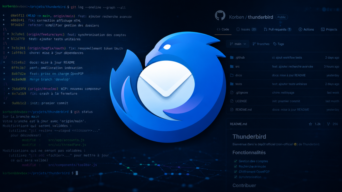 Reviewer des patches git par mail sans quitter Thunderbird