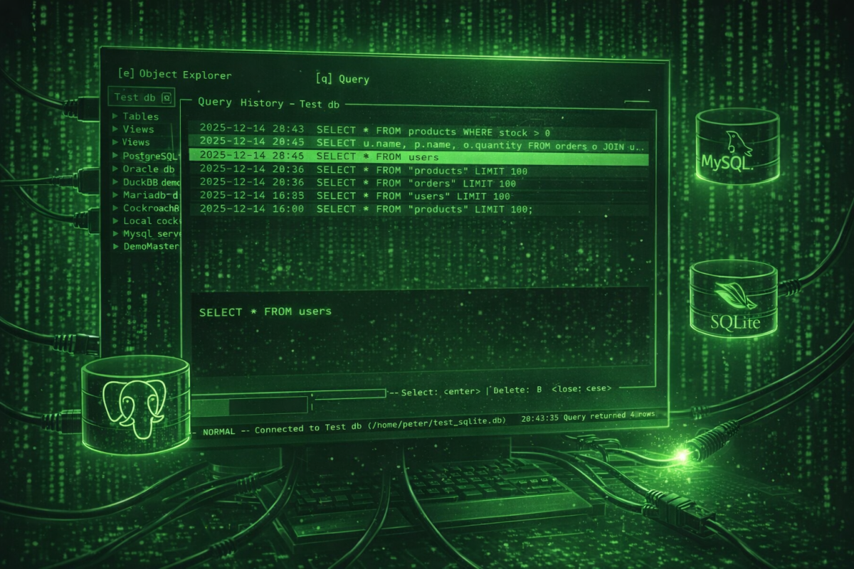 sqlit - Quand y'en a marre de lancer SQL Server Management Studio pour une requête