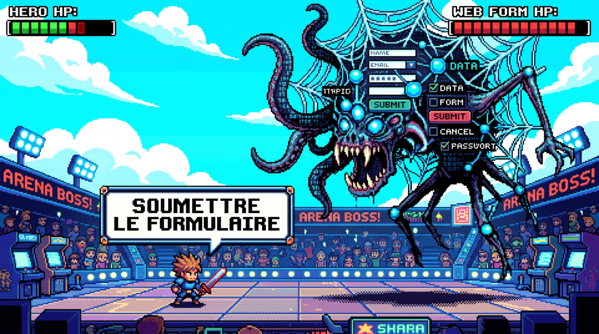 Submit This Form - Le jeu où le boss final est un formulaire web