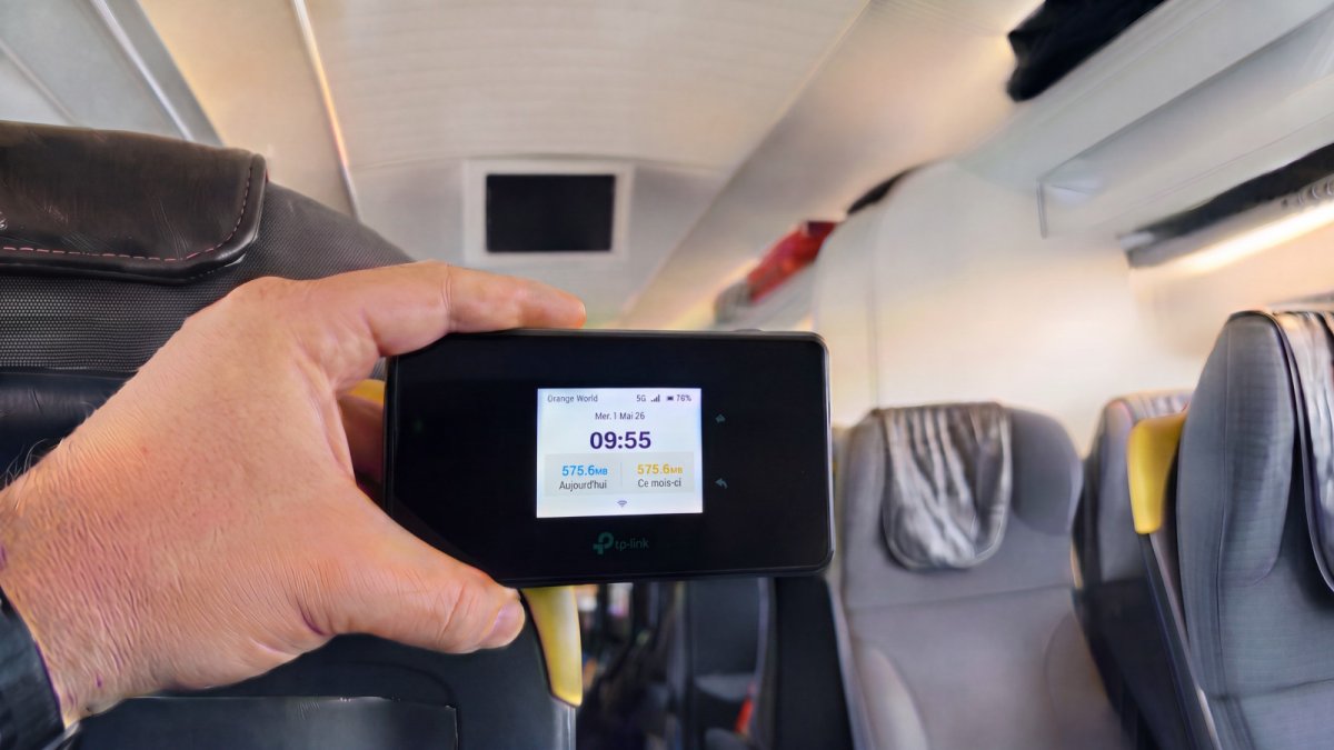 Test TP-Link M8550 : un routeur 5G très rapide, moins à l’aise dans le train