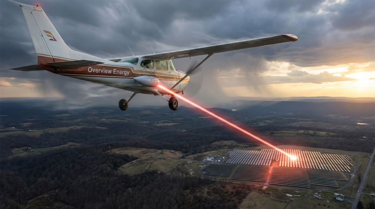 Transmettre de l'énergie sans fil depuis un avion - Ça c'est fait !