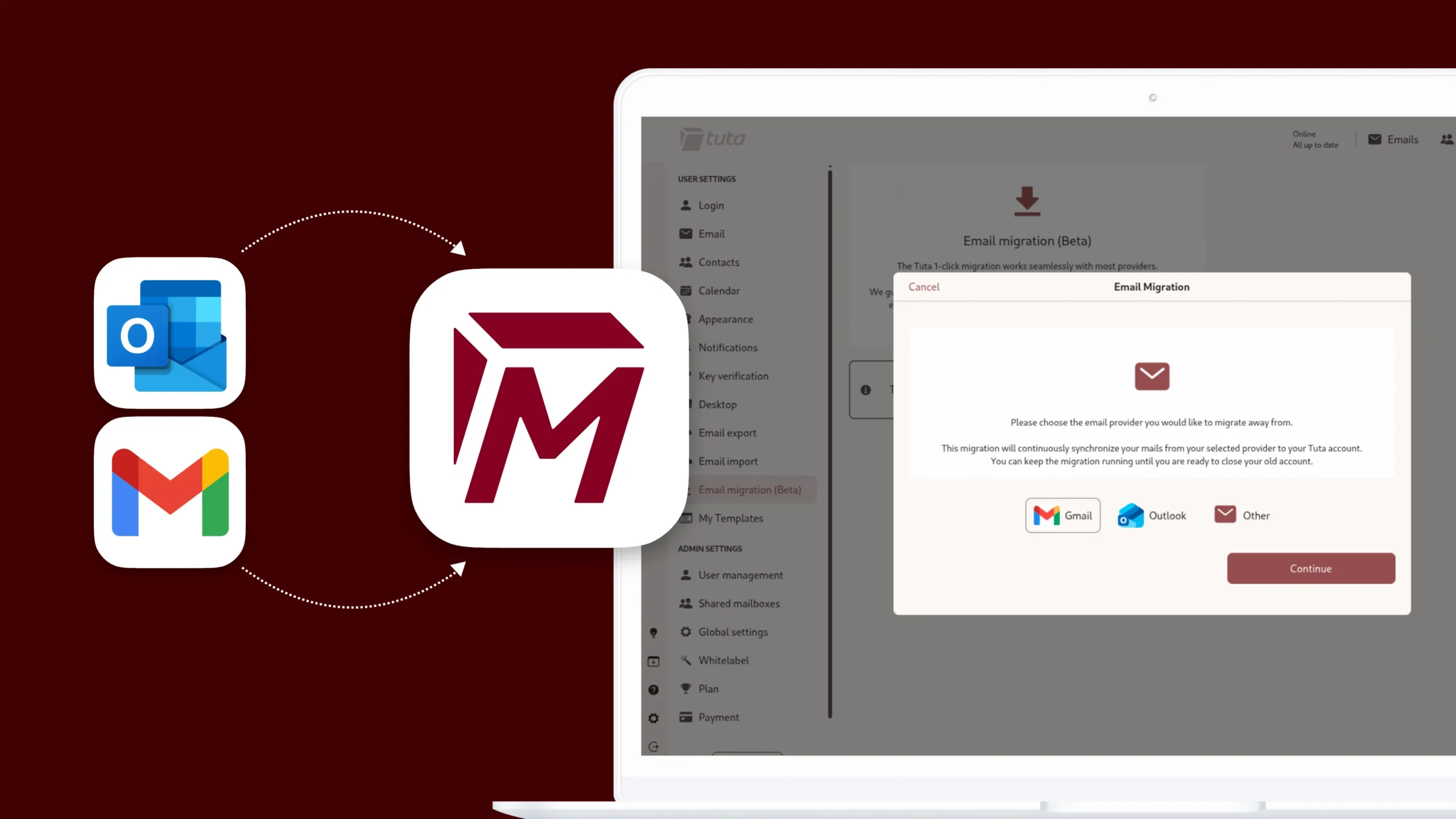 Tuta veut déménager vos 22 ans de Gmail sans rien perdre