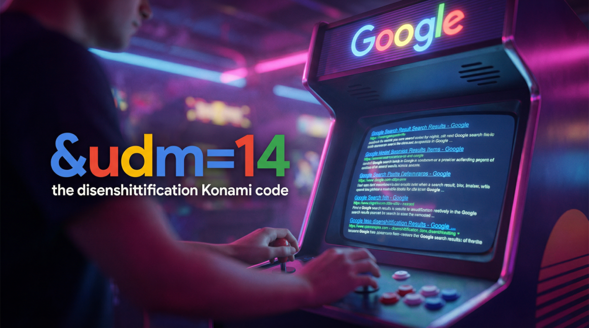 &udm=14 - Le Konami Code pour retrouver un Google sans IA