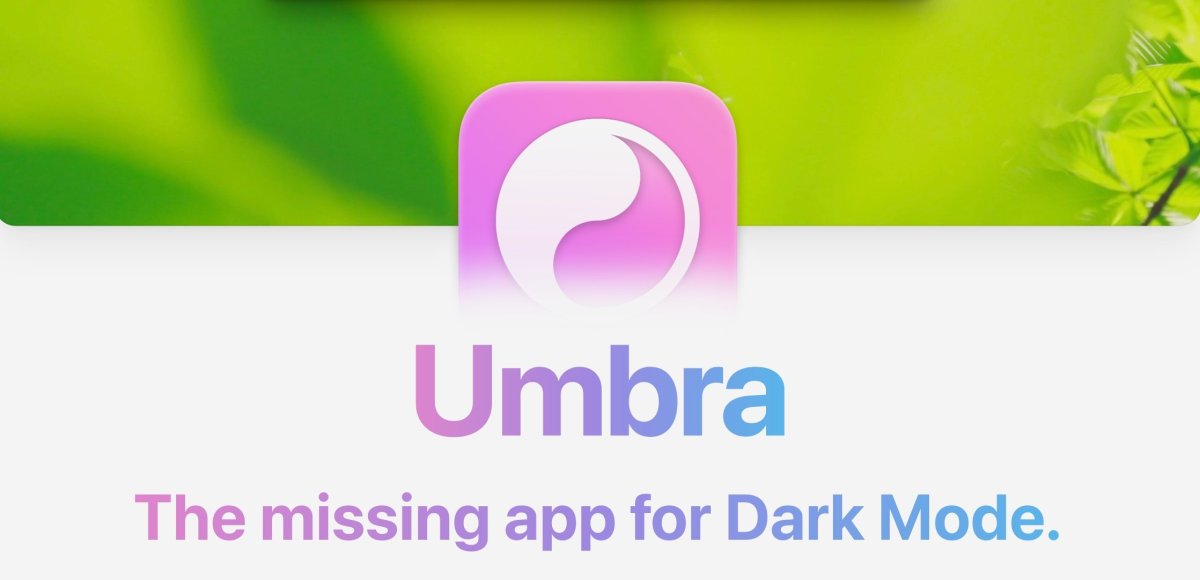 Umbra - Un fond d’écran qui suit le mouvement mode sombre / clair de macOS
