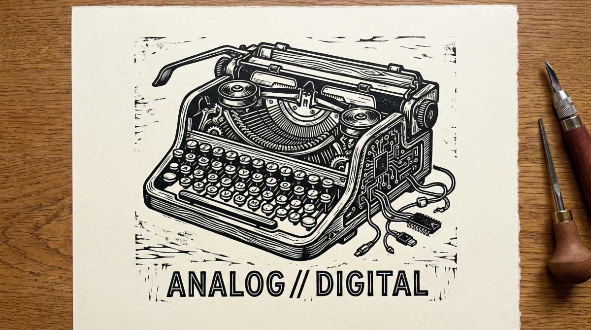 Un PC gaming dans une machine à écrire