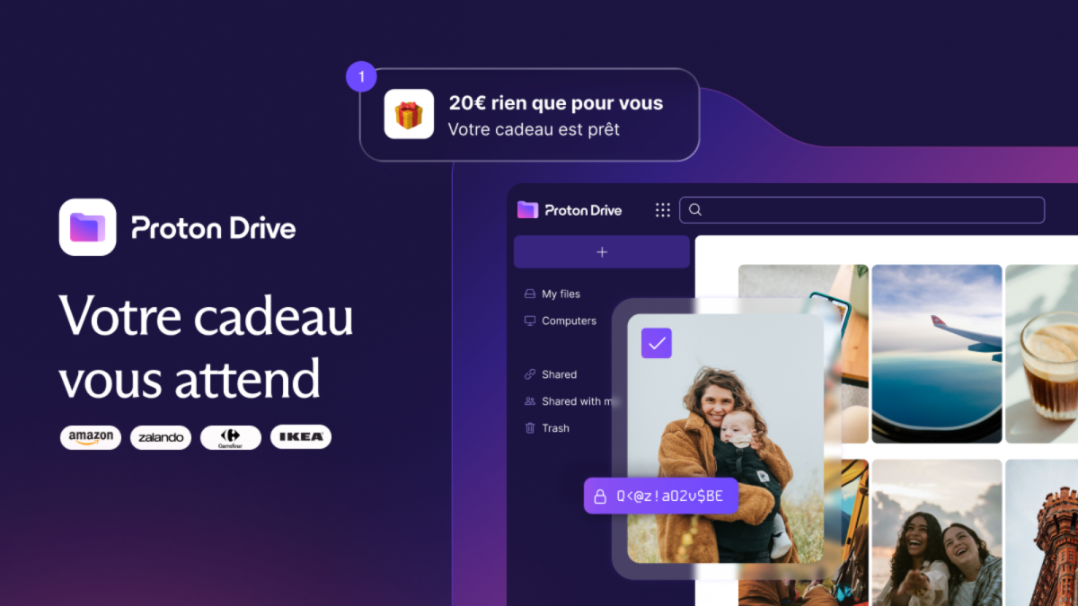 Une carte cadeau offerte pour sécuriser vos fichiers sur ce Drive premium à - 40 %